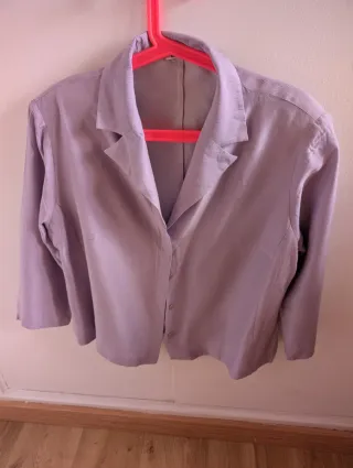 Traje de chaqueta morado mujer