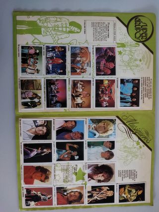Álbum cromos Tele Pop años 80
