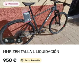 Bicicleta MMR ZEN Talla L
Nueva!!! Nunca usada,!!!