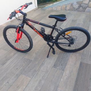 Bicicleta B-Twin Rockrider 500 Negra/Naranja