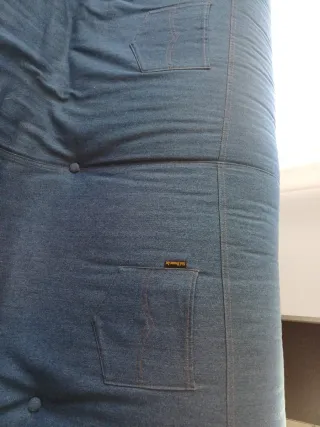 Sofá Cama Futón Plegable Azul
