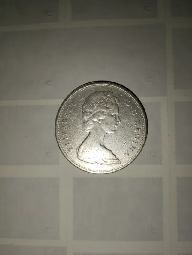 Moneda Dólar Canadá Plata Reina Isabel