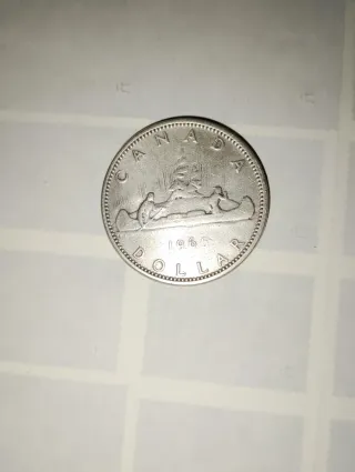 Moneda Dólar Canadá Plata Reina Isabel