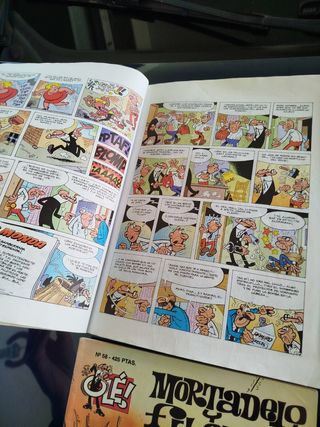 Mortadelo y Filemón números 42, 136, 58 y 116