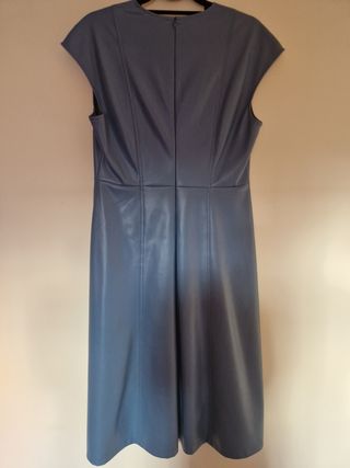 Vestido Polipiel Azul Talla L Sfera