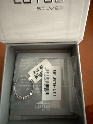 Anillo Plata  Lotus LP1785-3/114 Sin Estrenar