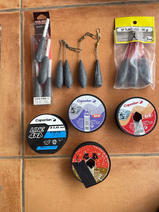 Plomos y Hilo Pesca Caperlan