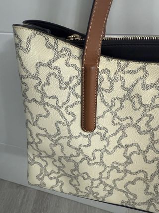 Bolso Tous Beige y Marrón