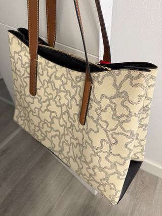 Bolso Tous Beige y Marrón