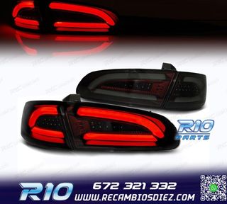 PILOTOS LED BAR SEAT IBIZA 6L 02-08 ROJO AHUMADO