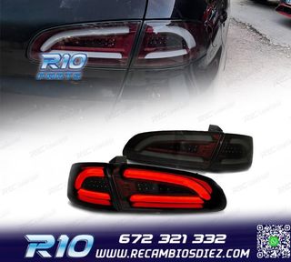 PILOTOS LED BAR SEAT IBIZA 6L 02-08 ROJO AHUMADO