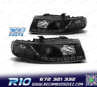 FAROS SEAT LEON 1M LUZ DIURNA FONDO NEGRO 99-05