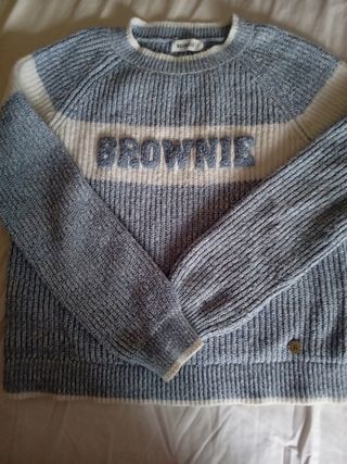 Jersey Brownie azul y blanco