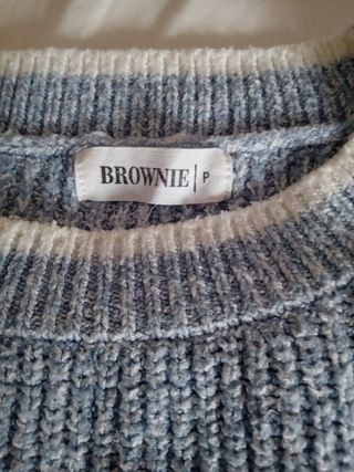 Jersey Brownie azul y blanco
