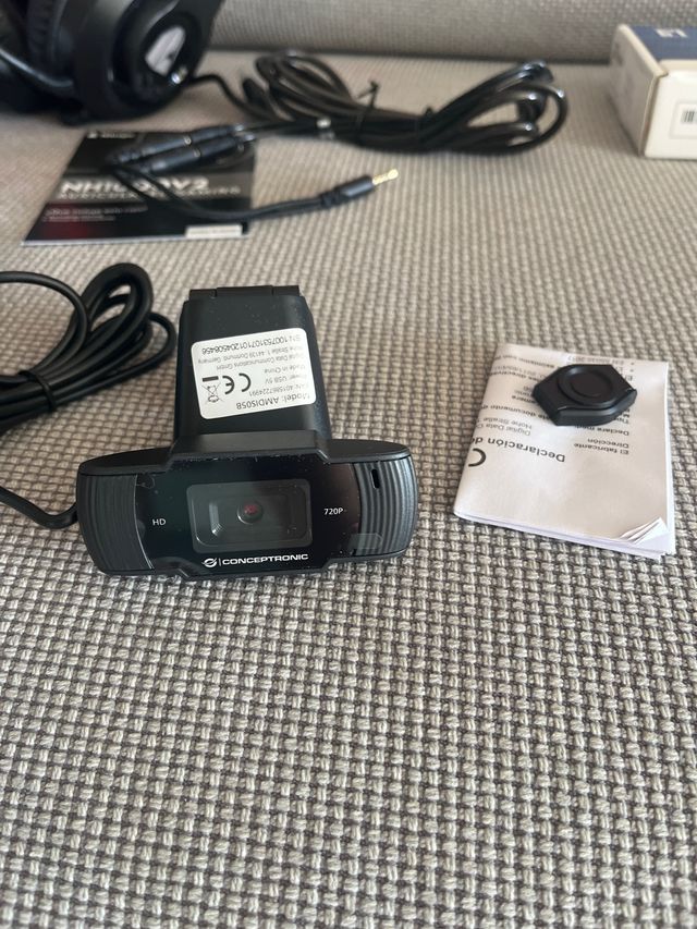 Auriculares Gaming NitroPC + webcam + amplificador