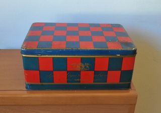 Scatola di latta vintage S.p.A. Ligure Lombarda