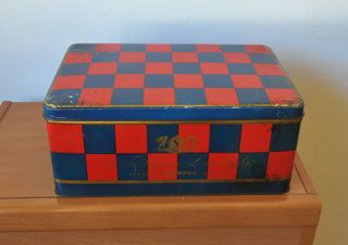 Scatola di latta vintage S.p.A. Ligure Lombarda