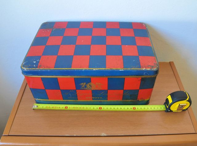 Scatola di latta vintage S.p.A. Ligure Lombarda