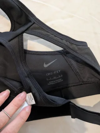 Nike Sujetador Deportivo Negro Talla S
