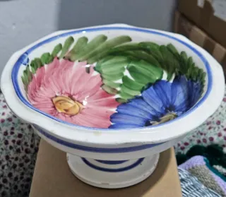 Fuente frutero centro mesa artesanía cerámica