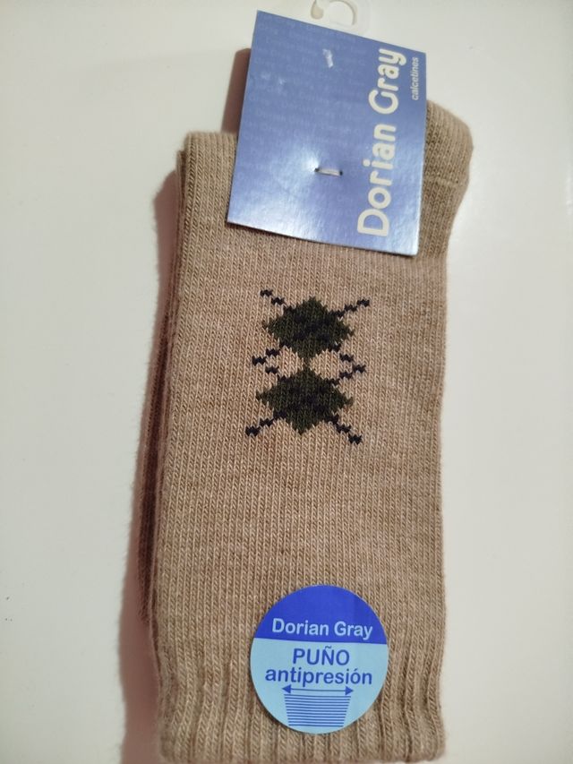 Calcetines Dorian Gray Puño Antpresión