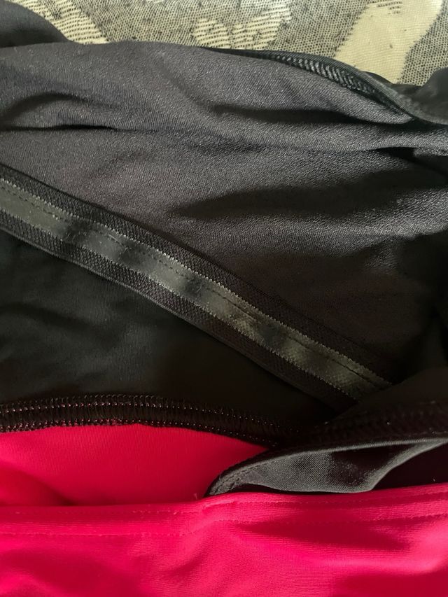 Bañador premamá Decathlon negro/rosa