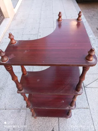 Estantería de esquina de madera(pie o colgar)