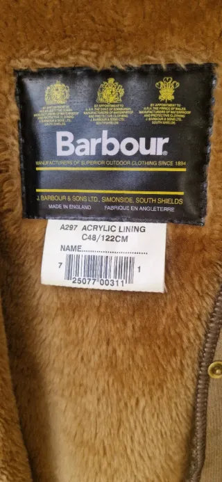 Gilet Barbour C48 122 Bottoni