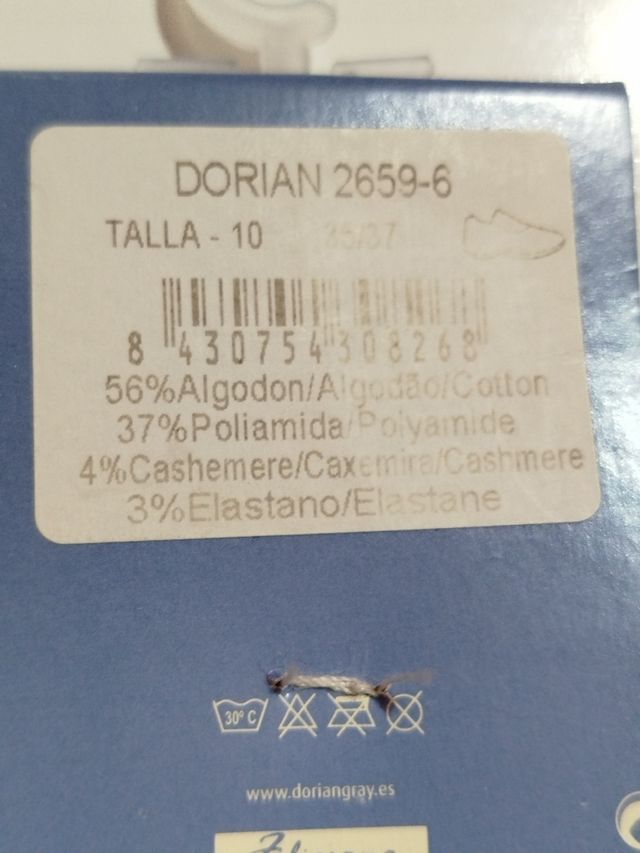 Calcetines Niño Dorian Gray Talla 35/37