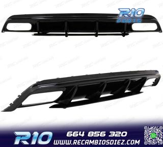DIFUSOR MERCEDES CLASE A W176 AMG 12-18 LOOK A45 NEGRO BRILL