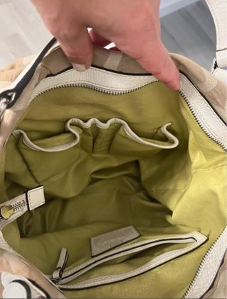 Bolso Tous Lona Beige y Blanco