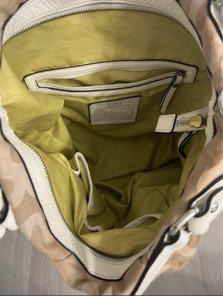 Bolso Tous Lona Beige y Blanco