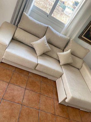 Sofá chais longue nuevos con tres colores 