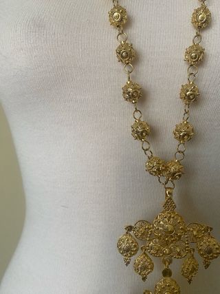 Collar charra dorado. Charro Salamanca