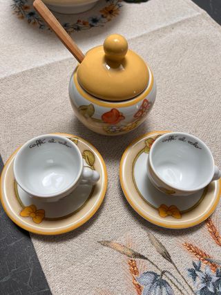 Set 2 tazzine con zuccheriera Thun