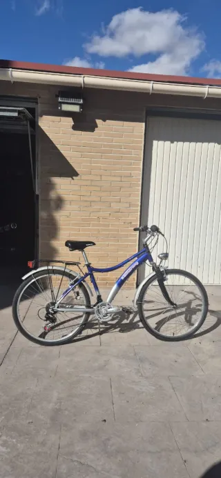 Bicicleta Boomerang Azul y Plata con dinamo