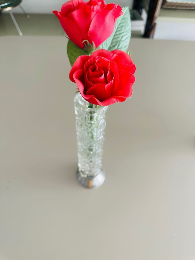 Jarrón Cristal Estilo Retro