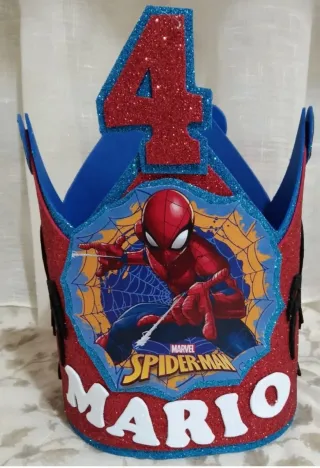 Corona Cumpleaños Spiderman 