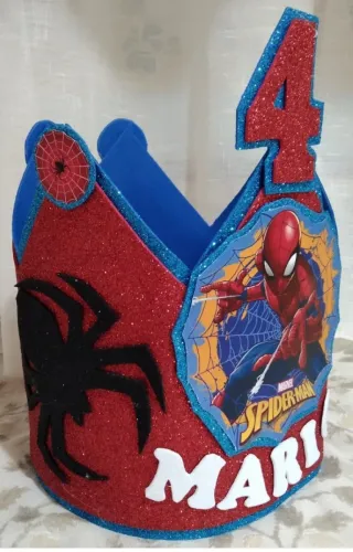 Corona Cumpleaños Spiderman 
