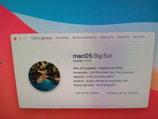 iMac 27 i7 2.93GHz Nvidia Quadro