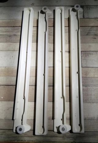 Guías cajón plástico 44 cm (4 uds)