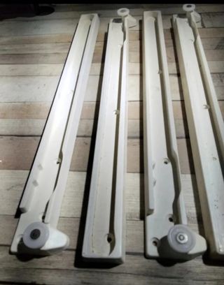 Guías cajón plástico 44 cm (4 uds)