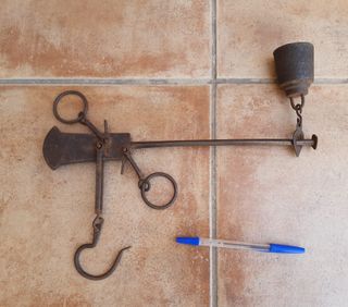 Balanza romana antigua (pesa hasta 16kg)