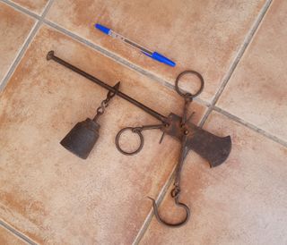 Balanza romana antigua (pesa hasta 16kg)