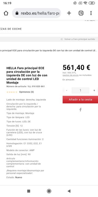 Faros Hella Bi-LED