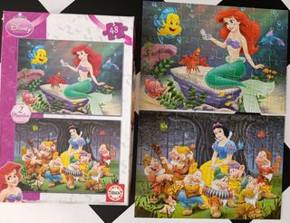 3 Puzzles infaltiles princesas Disney 