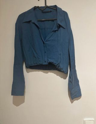 Camisa Zara Talla S Azul