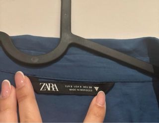Camisa Zara Talla S Azul
