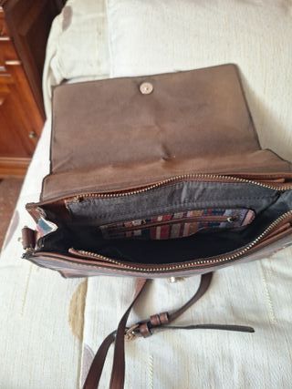 Bolso Parfois estampado paisaje y rayas