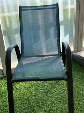 Silla de jardín infantil azul